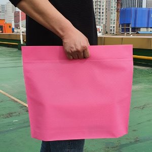 핑크 부직포 가방부직포 쇼핑백50장 단위45cm x 40cm+7cm