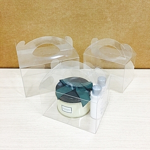 생크림 투명상자손잡이 투명케이스50매 단위